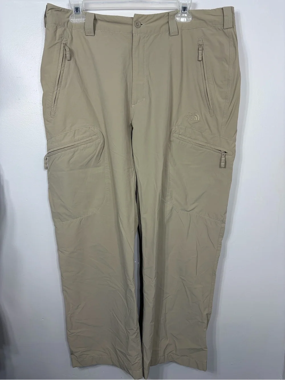 The North Face Men's‎ Paramount Hiking Cargo Pants Tan Khaki Nylon 36